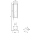 LED signal tower light with buzzer